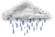 Cielo completamente nublado con posibles con lluvias