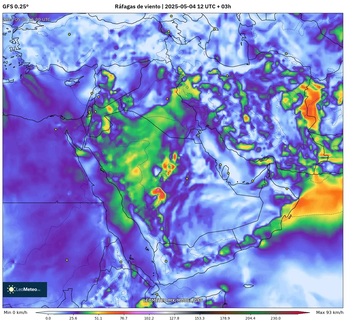 Pronóstico Meteorológico Numérico Gfs