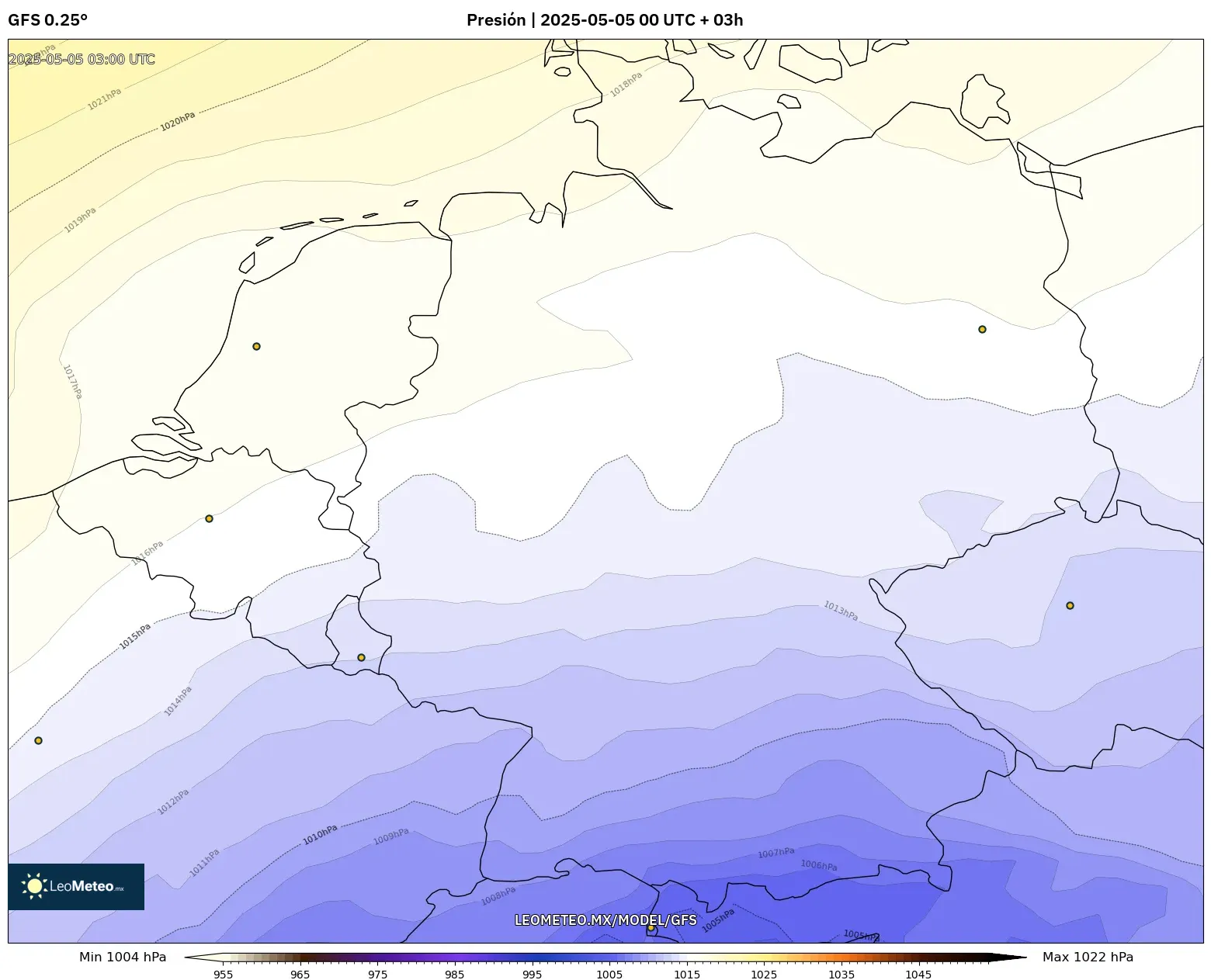 Pronóstico Meteorológico Numérico Gfs