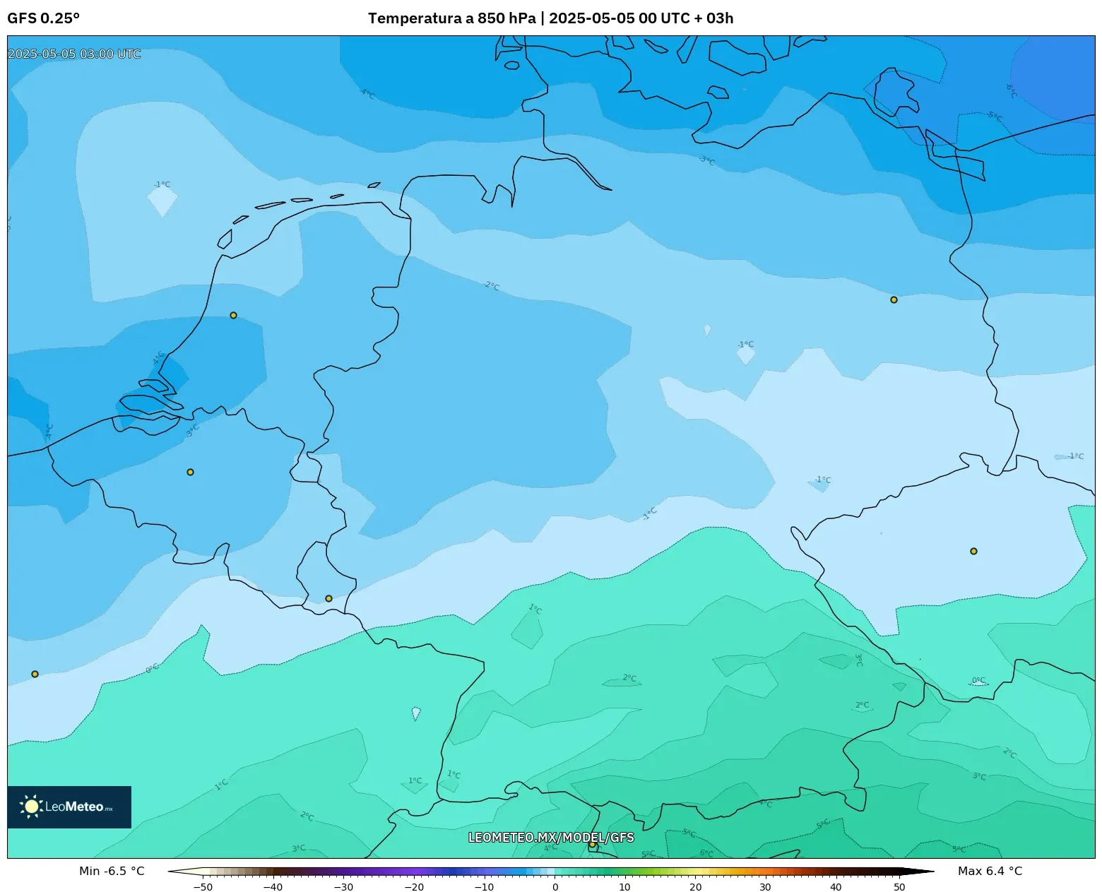 Pronóstico Meteorológico Numérico Gfs