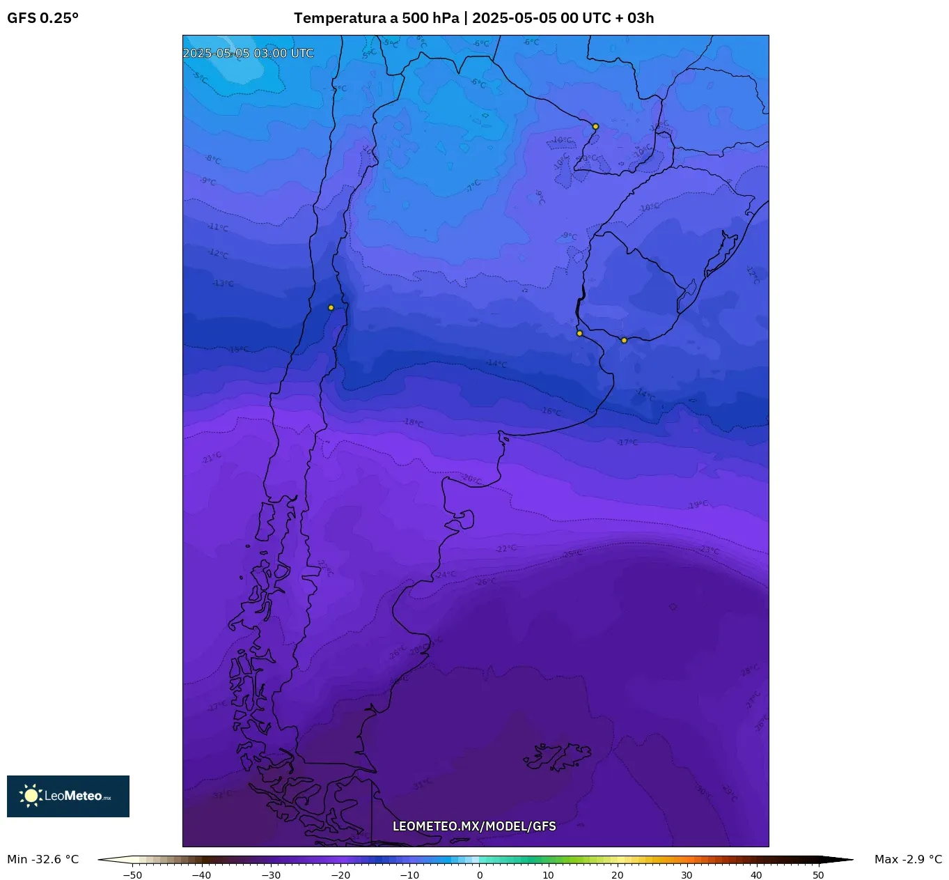 Pronóstico Meteorológico Numérico Gfs