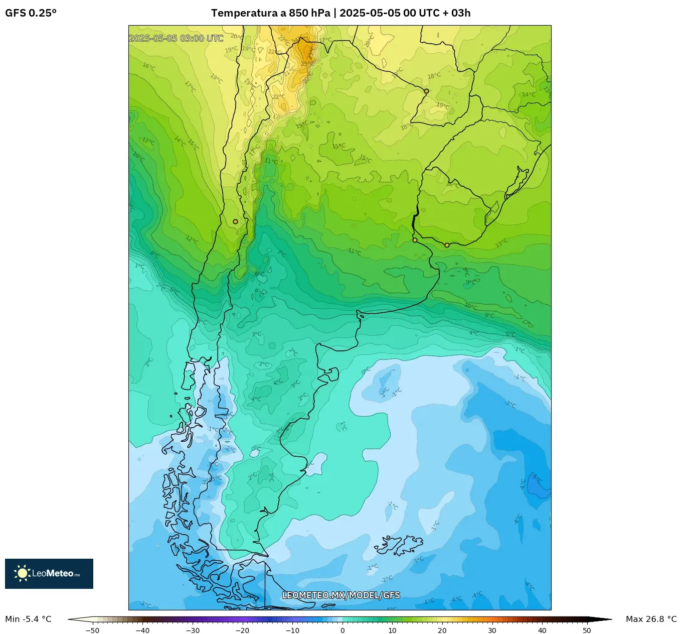 Pronóstico Meteorológico Numérico Gfs