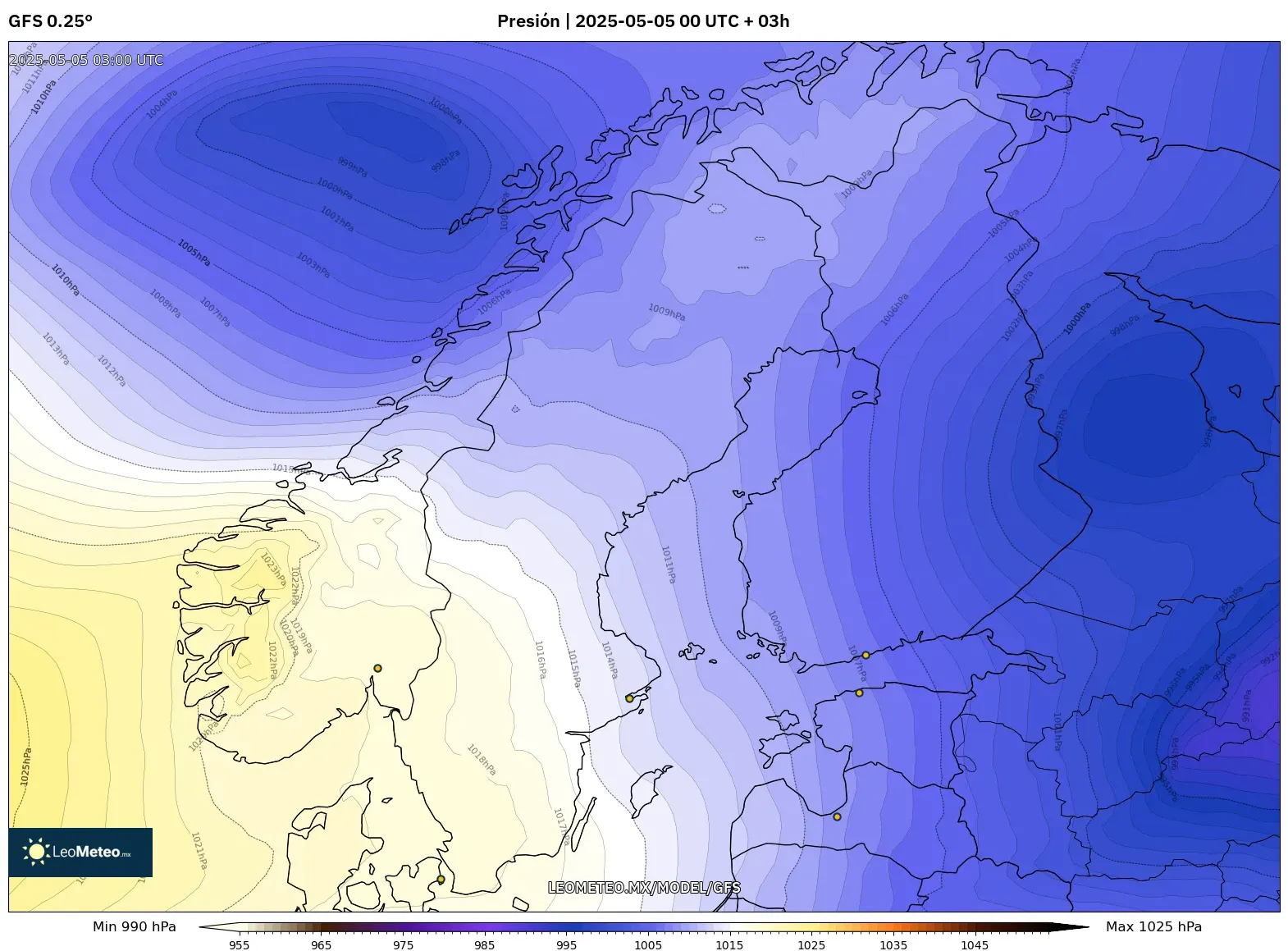 Pronóstico Meteorológico Numérico Gfs