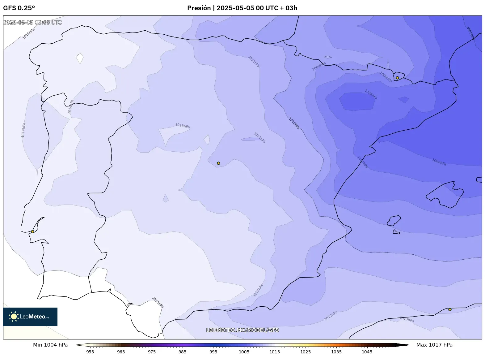 Pronóstico Meteorológico Numérico Gfs