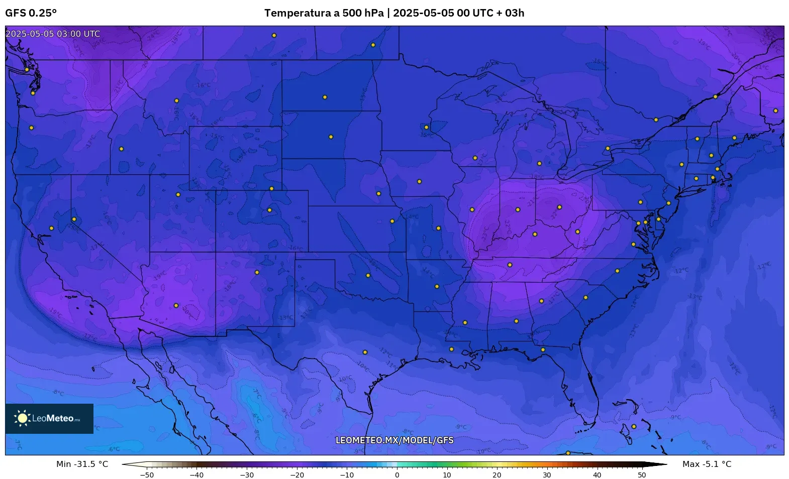 Pronóstico Meteorológico Numérico Gfs