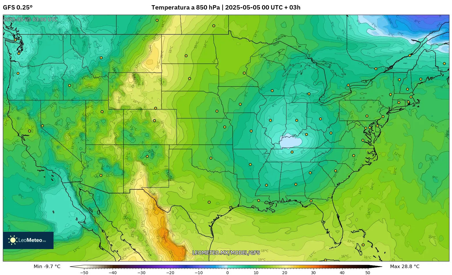 Pronóstico Meteorológico Numérico Gfs