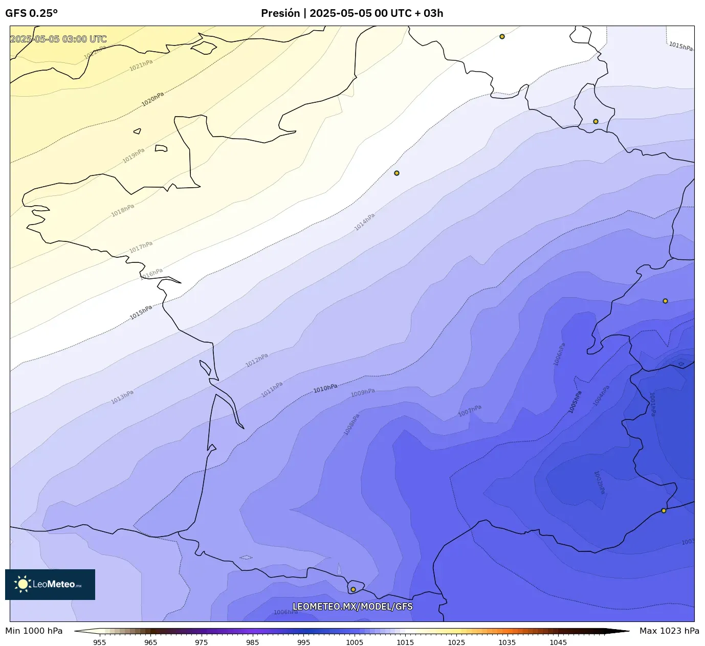 Pronóstico Meteorológico Numérico Gfs