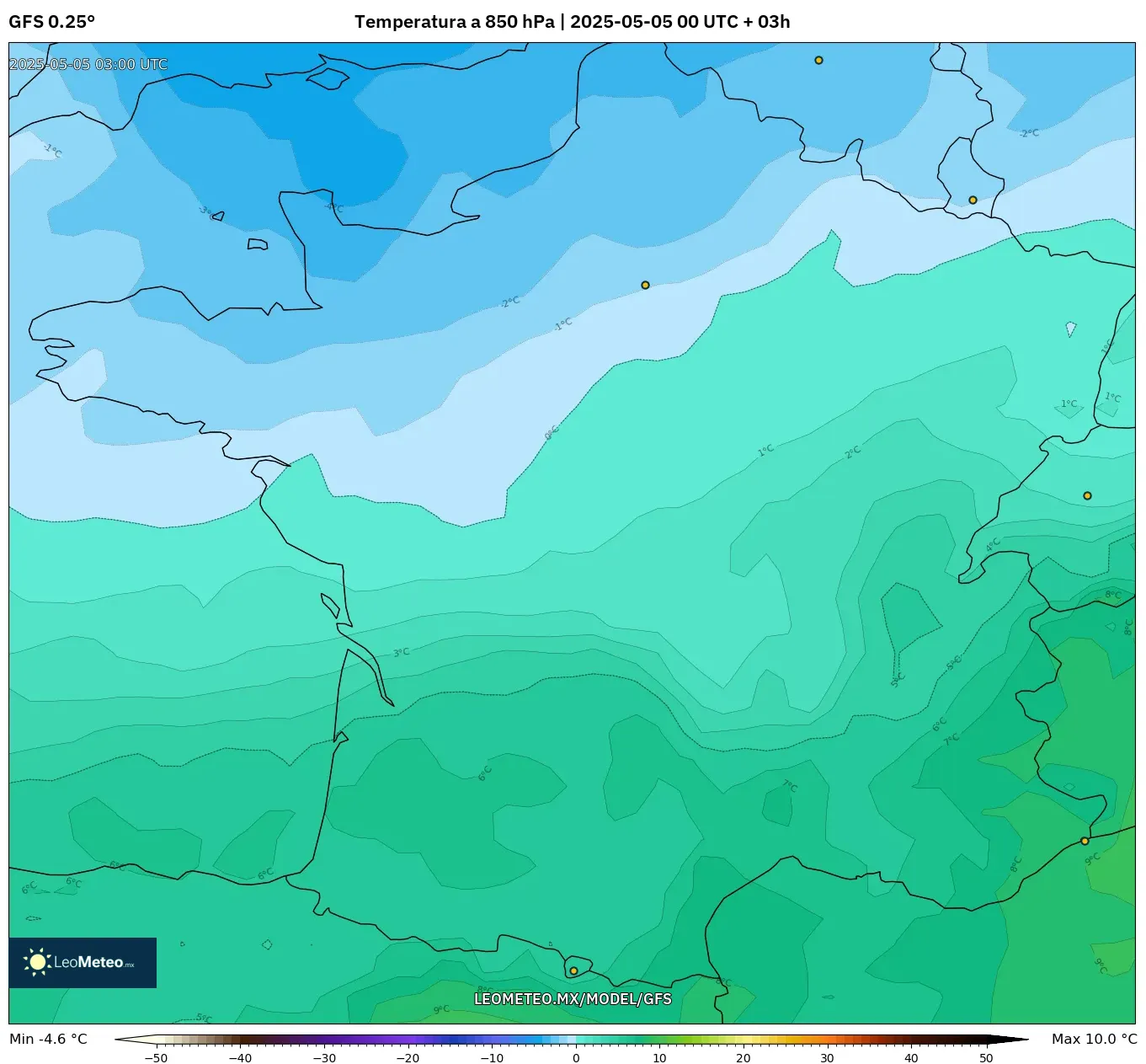 Pronóstico Meteorológico Numérico Gfs