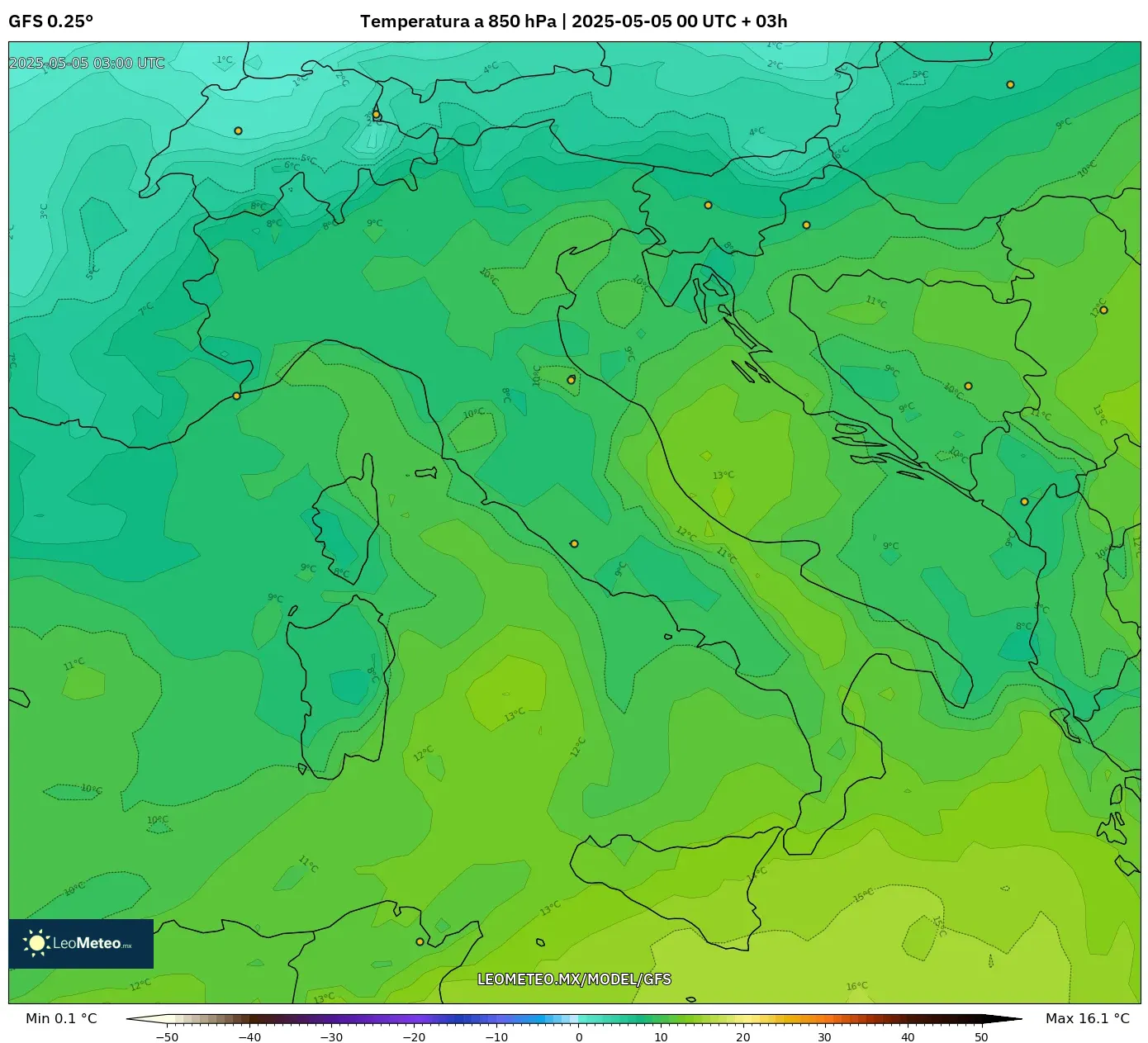 Pronóstico Meteorológico Numérico Gfs