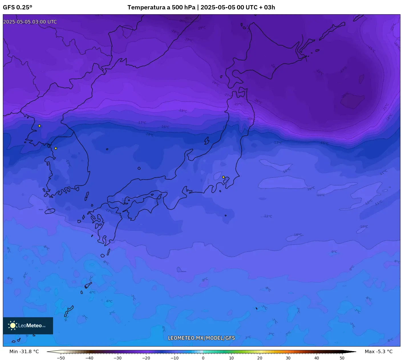 Pronóstico Meteorológico Numérico Gfs