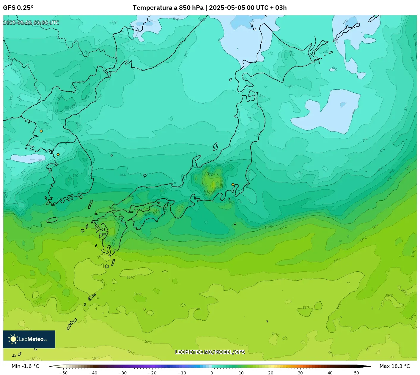 Pronóstico Meteorológico Numérico Gfs