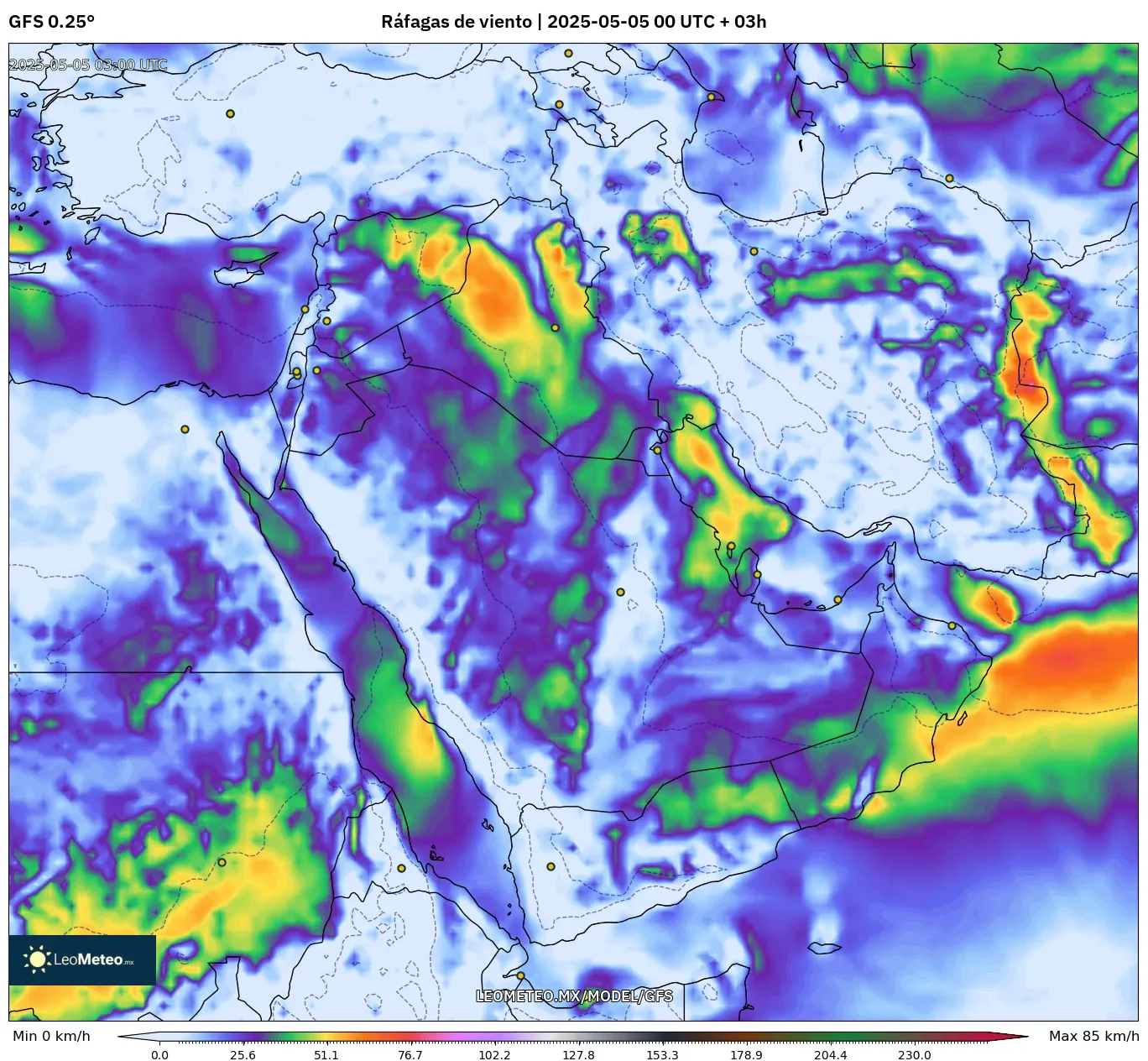 Pronóstico Meteorológico Numérico Gfs