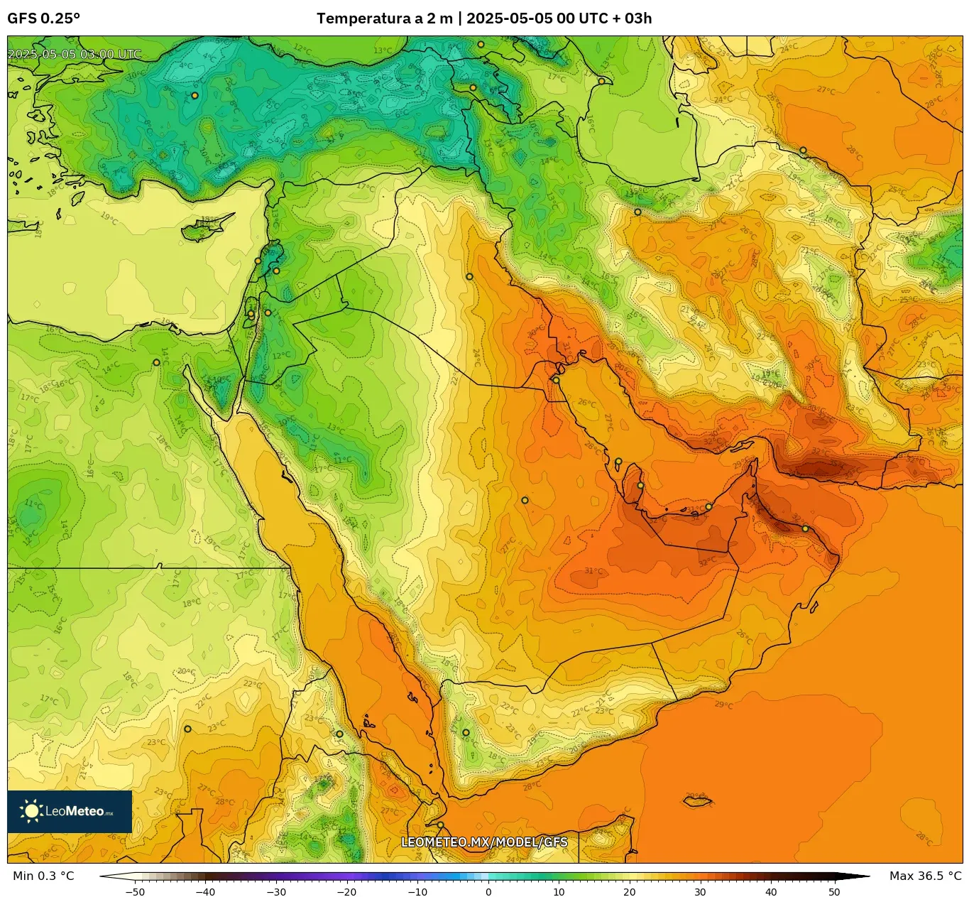 Pronóstico Meteorológico Numérico Gfs