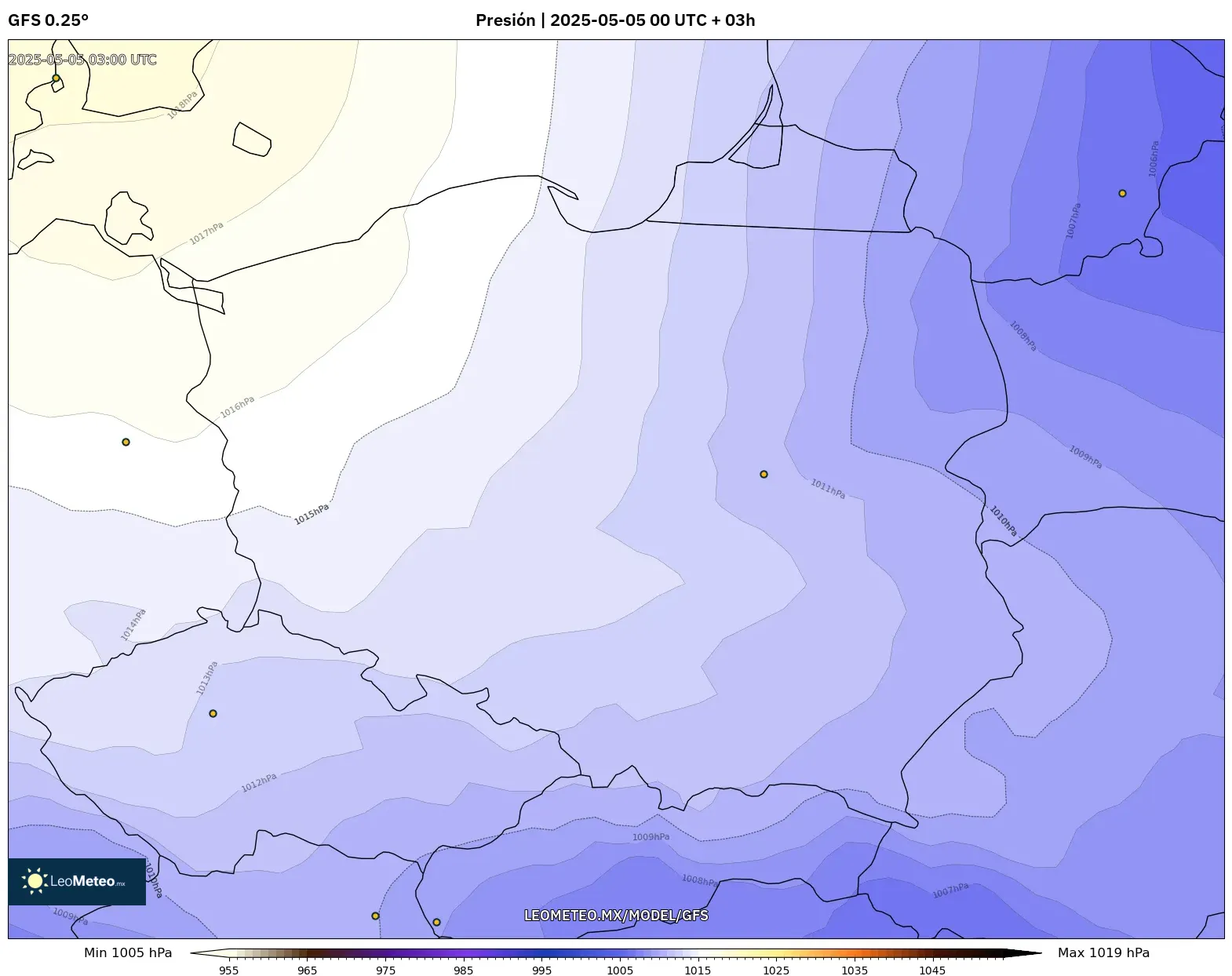 Pronóstico Meteorológico Numérico Gfs