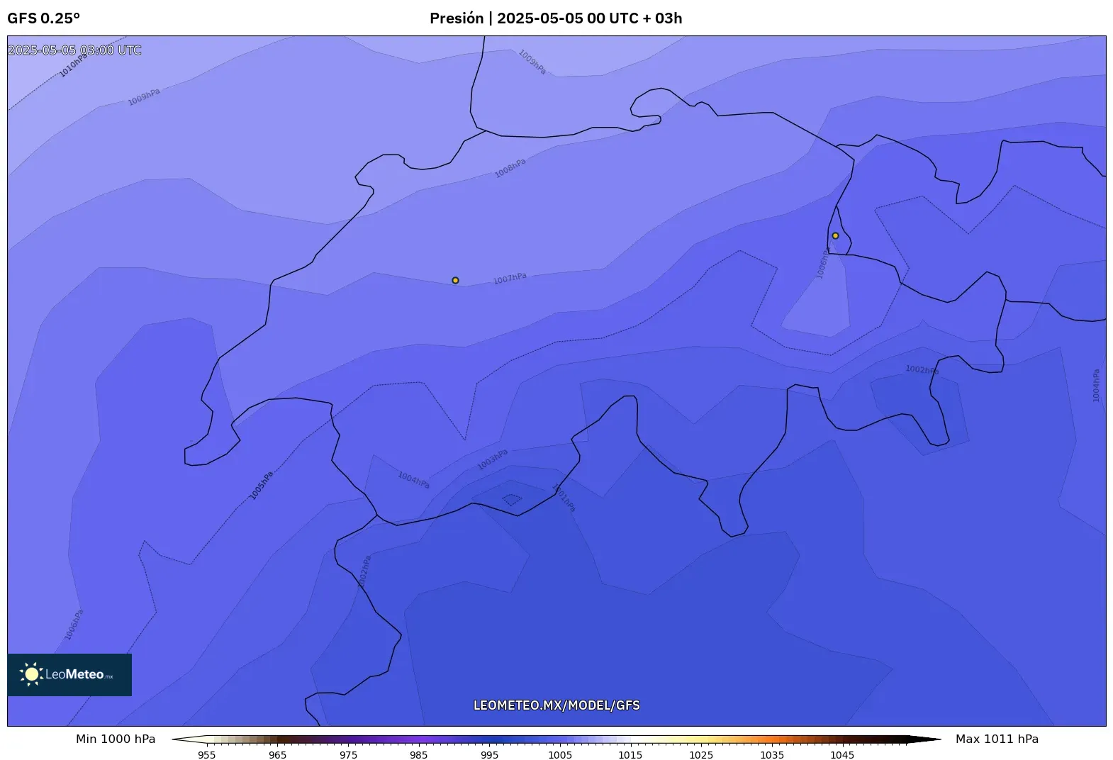 Pronóstico Meteorológico Numérico Gfs