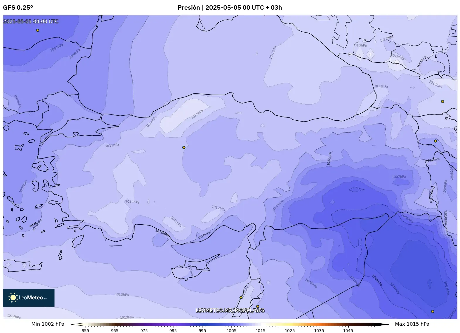 Pronóstico Meteorológico Numérico Gfs