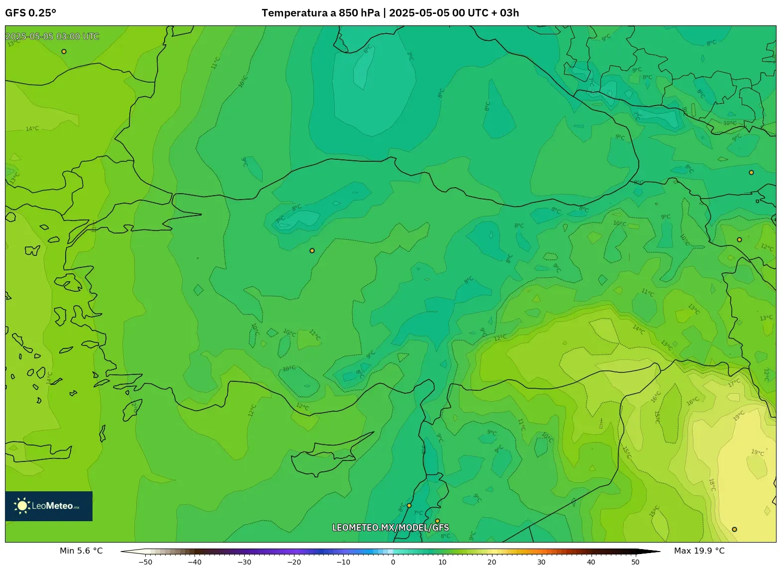 Pronóstico Meteorológico Numérico Gfs