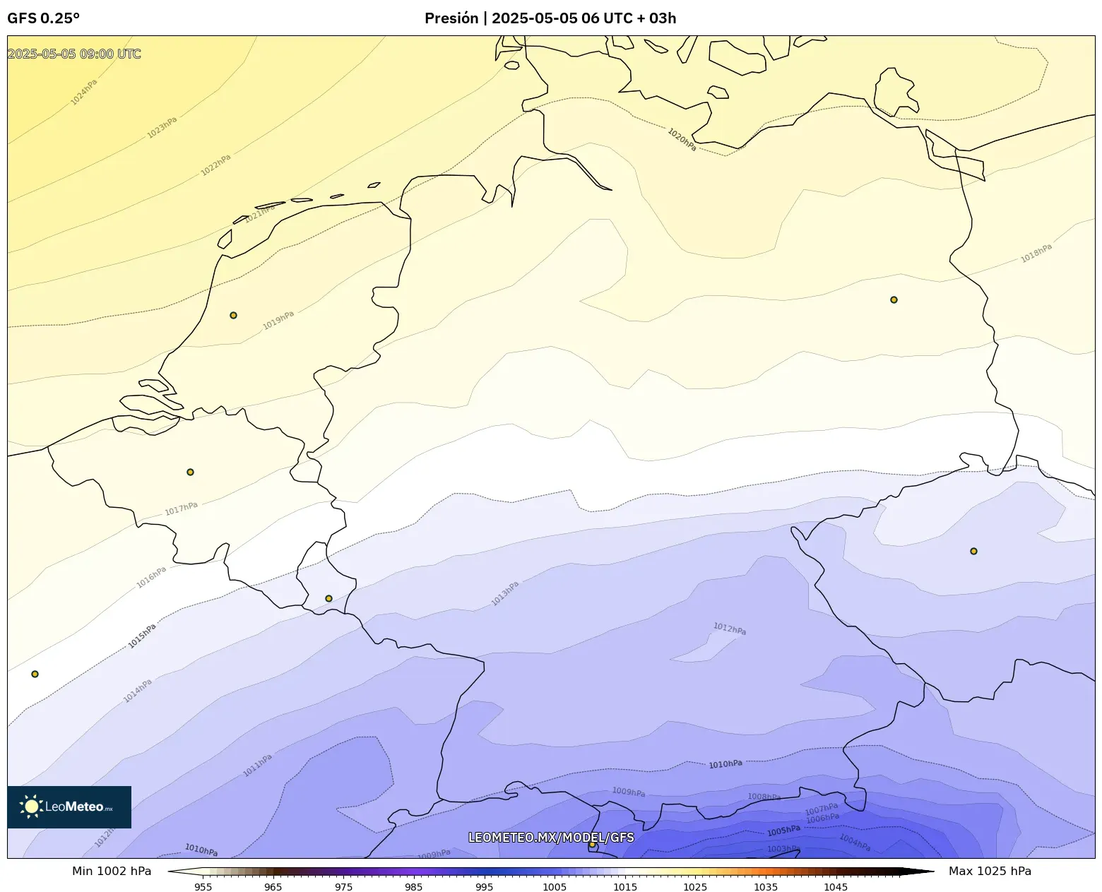Pronóstico Meteorológico Numérico Gfs
