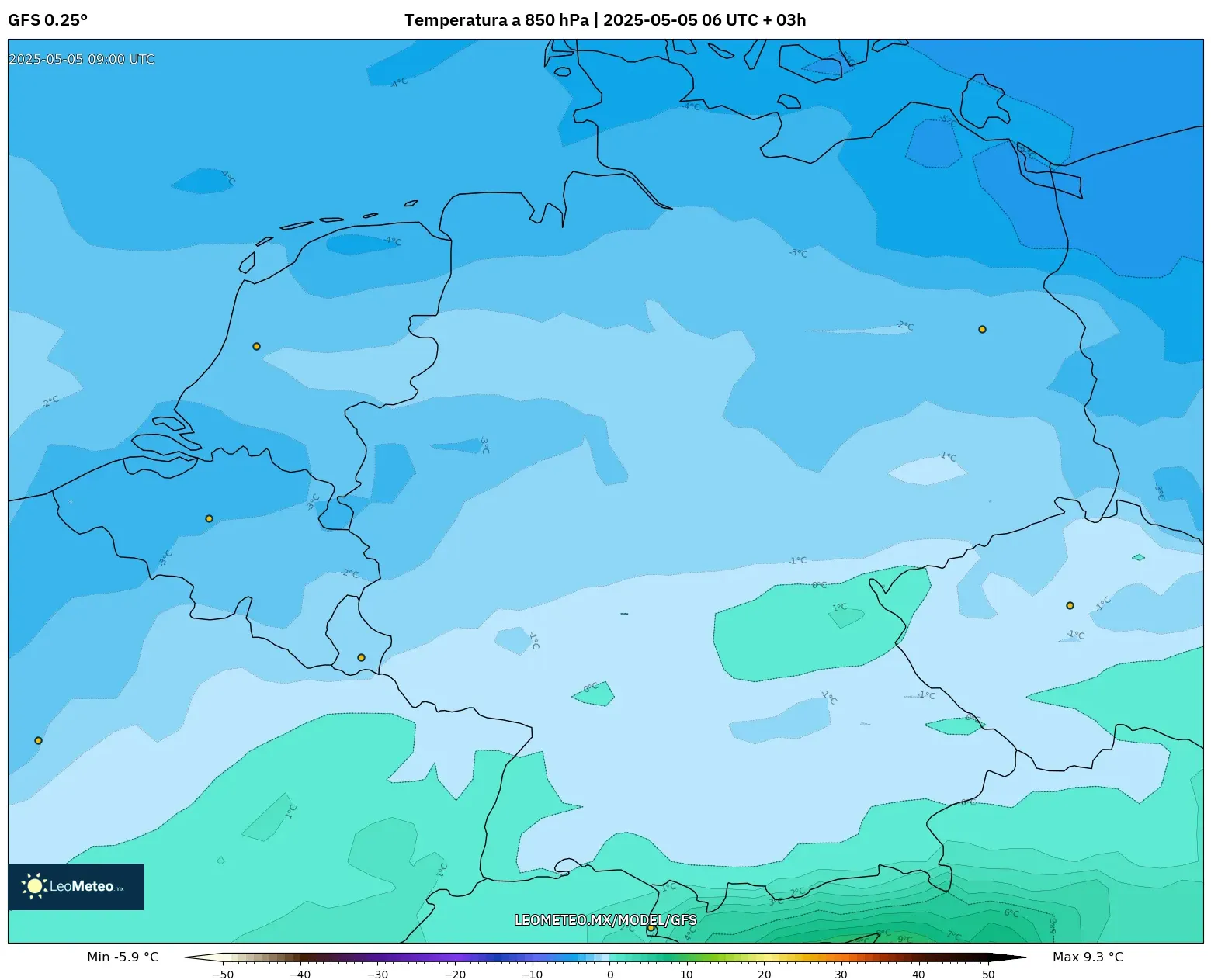 Pronóstico Meteorológico Numérico Gfs