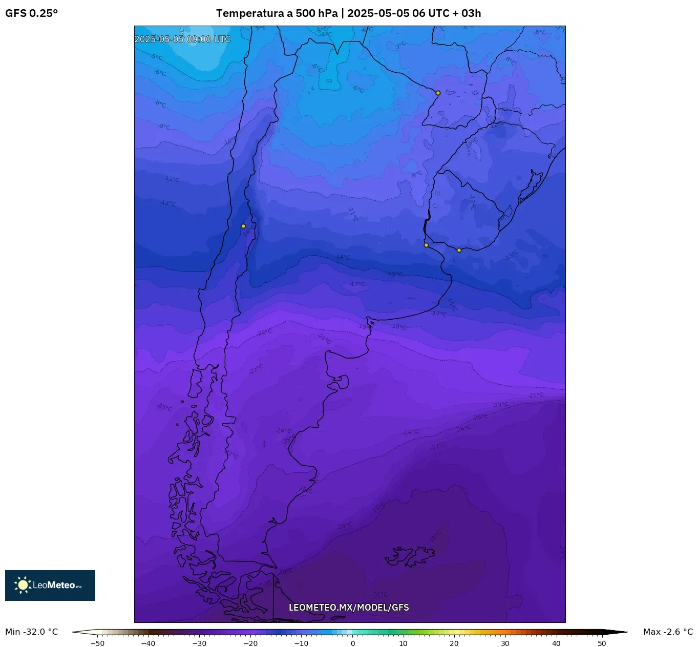Pronóstico Meteorológico Numérico Gfs
