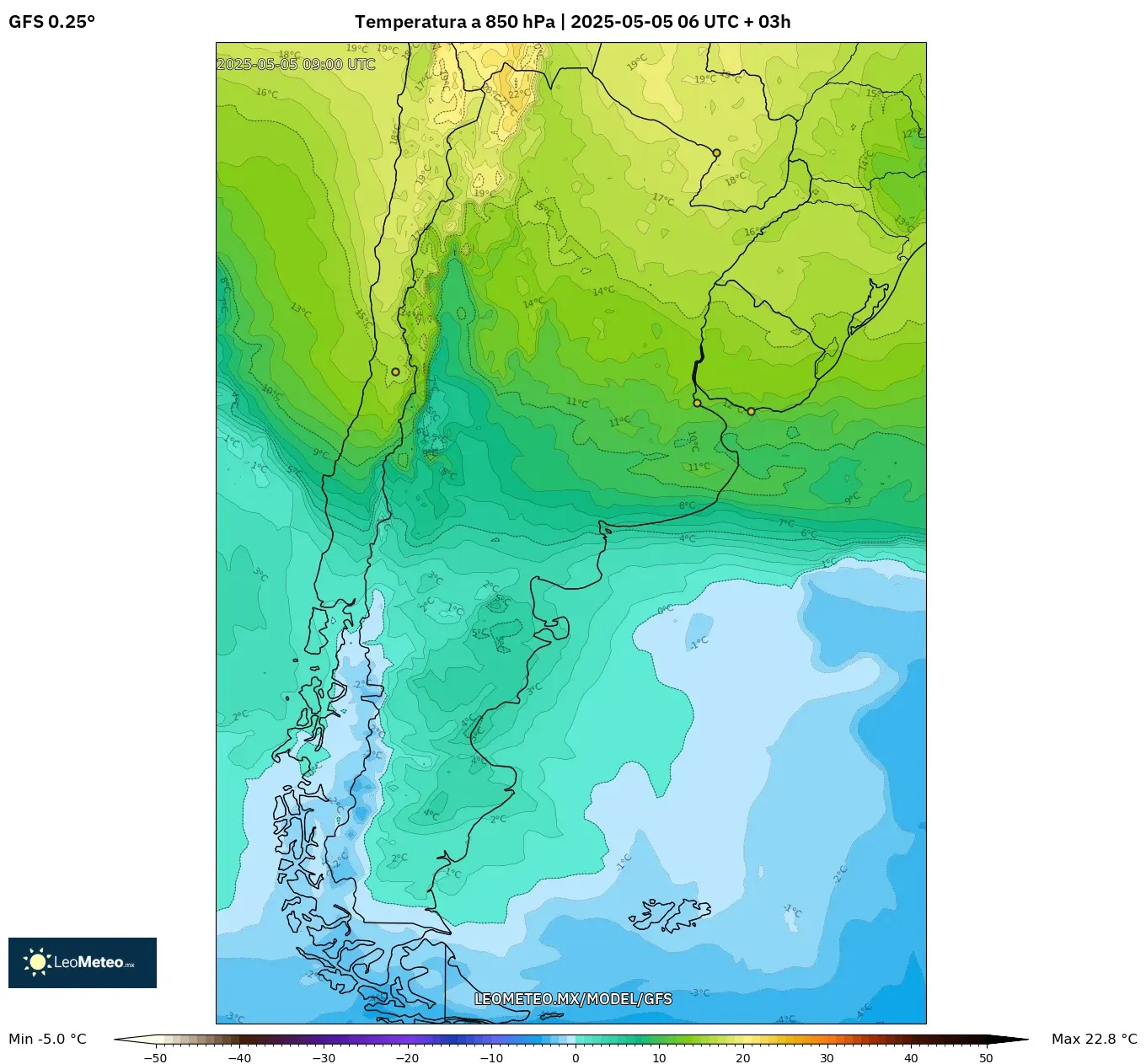 Pronóstico Meteorológico Numérico Gfs