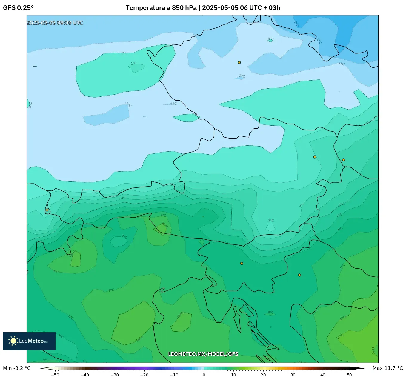 Pronóstico Meteorológico Numérico Gfs