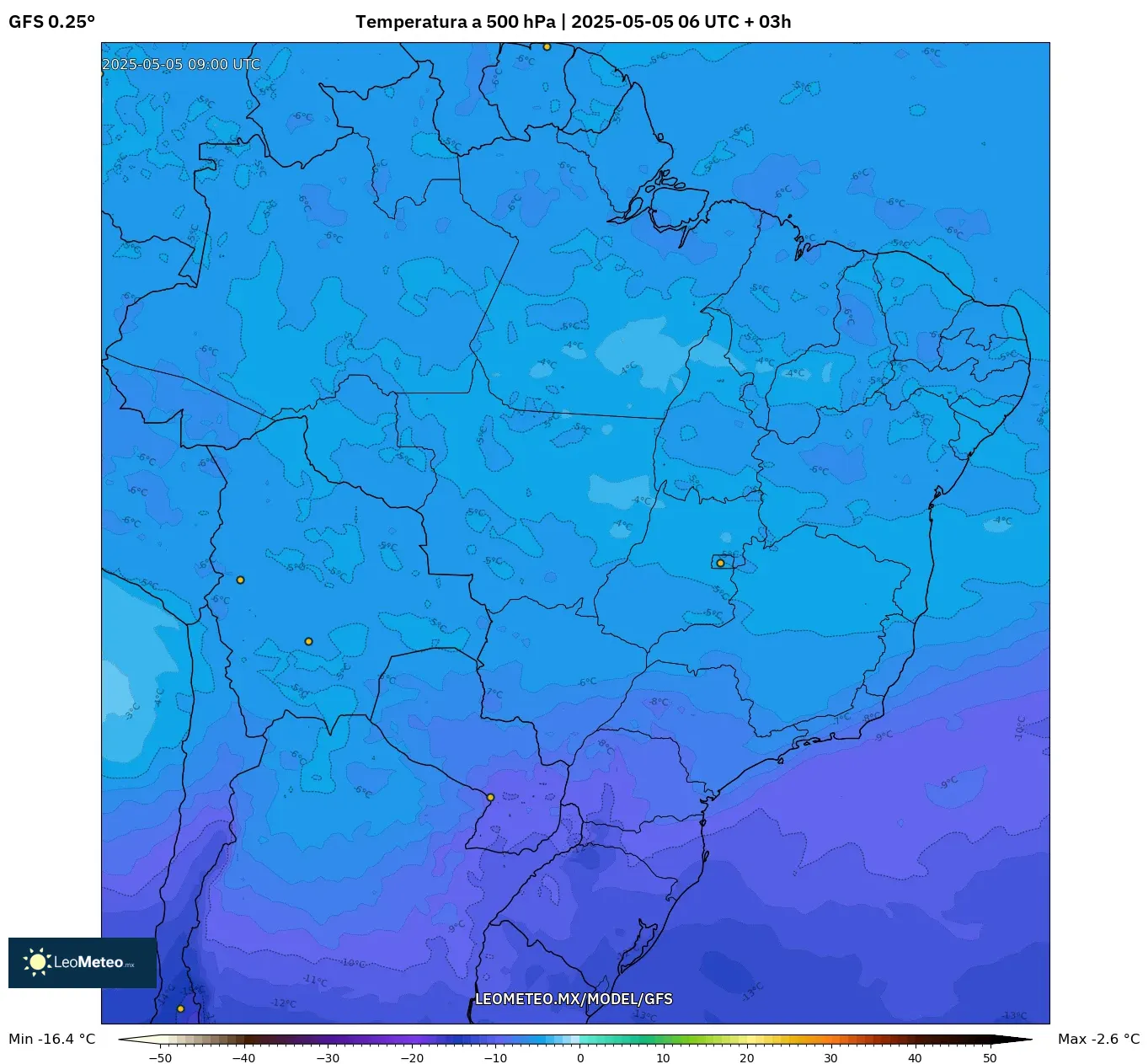 Pronóstico Meteorológico Numérico Gfs