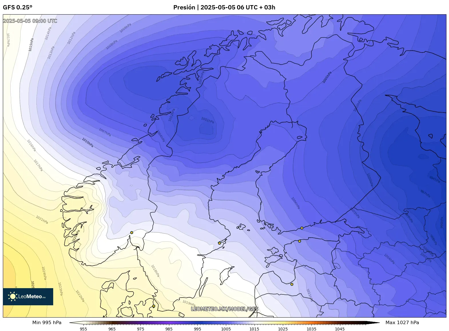 Pronóstico Meteorológico Numérico Gfs
