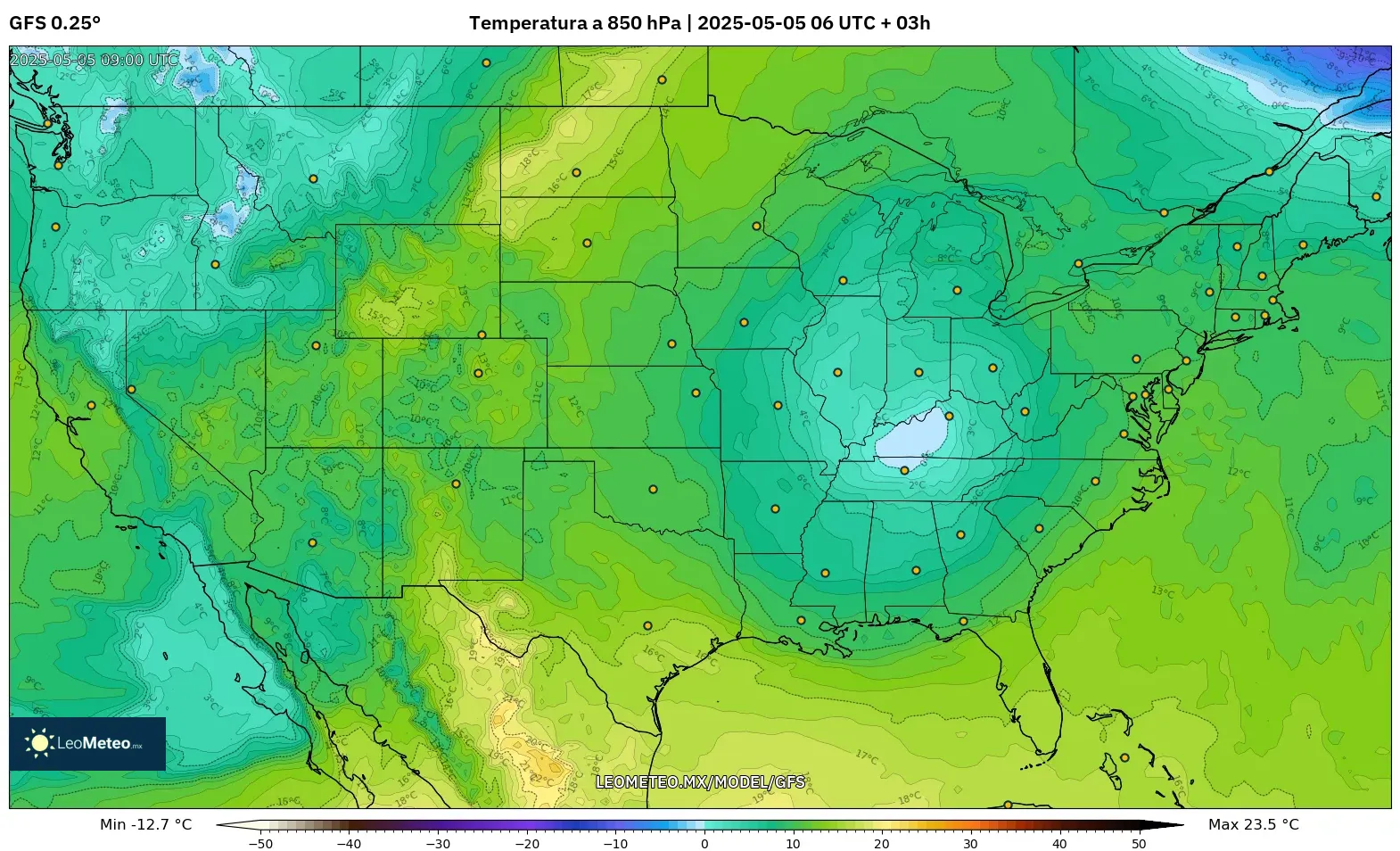 Pronóstico Meteorológico Numérico Gfs
