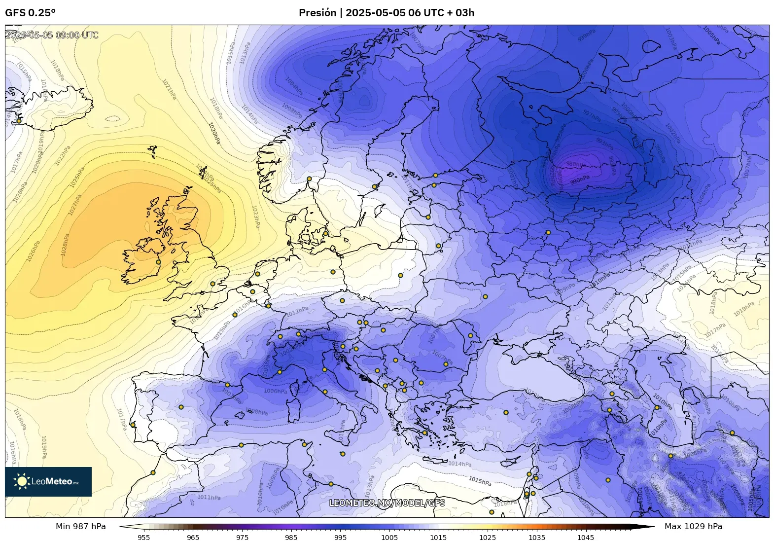 Pronóstico Meteorológico Numérico Gfs