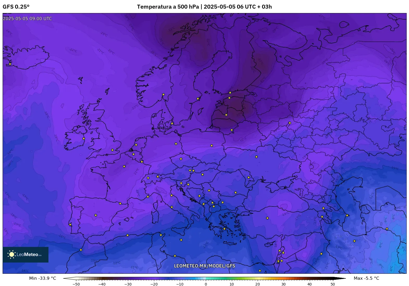Pronóstico Meteorológico Numérico Gfs