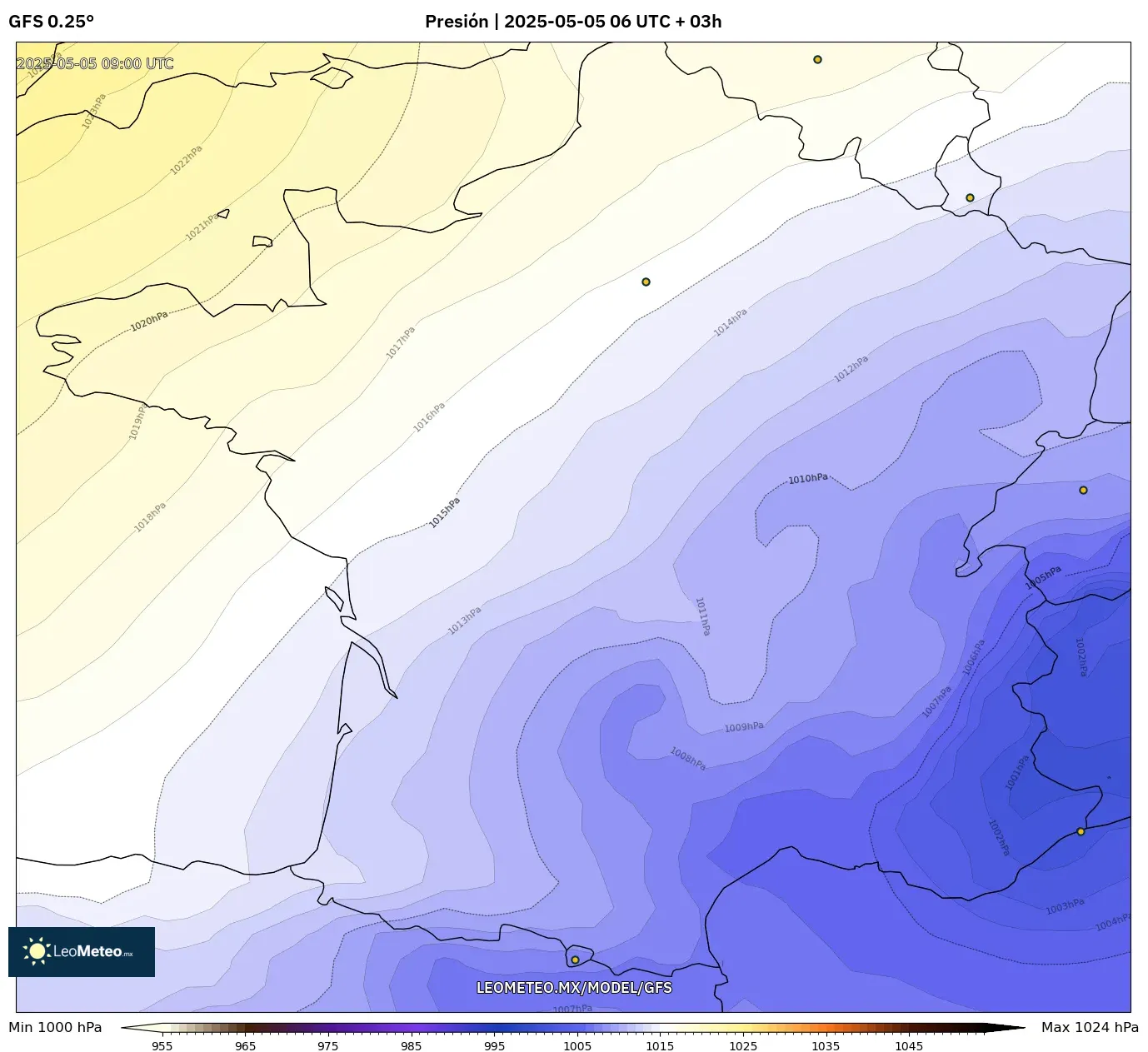 Pronóstico Meteorológico Numérico Gfs