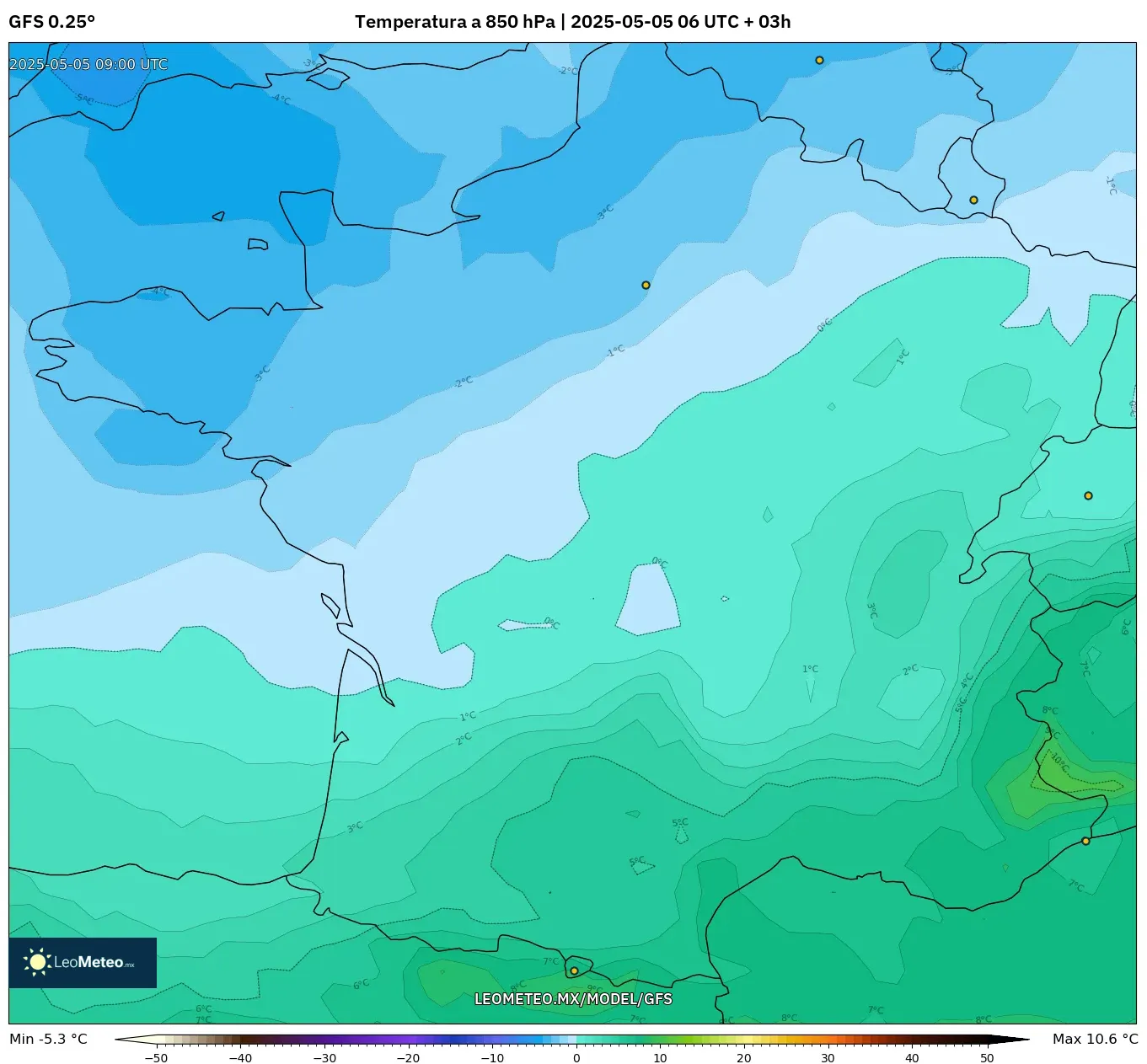 Pronóstico Meteorológico Numérico Gfs