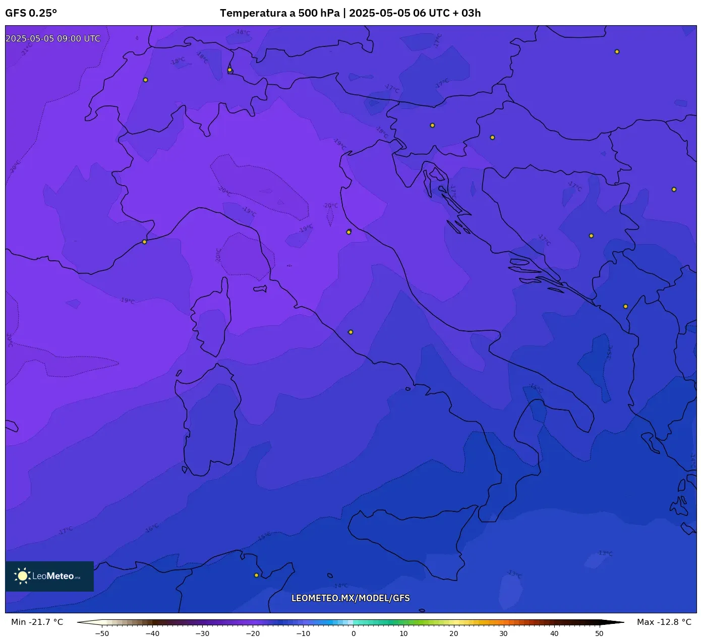 Pronóstico Meteorológico Numérico Gfs