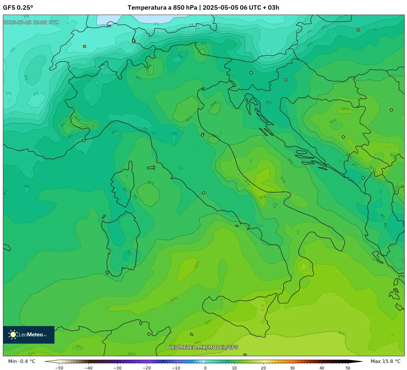 Pronóstico Meteorológico Numérico Gfs
