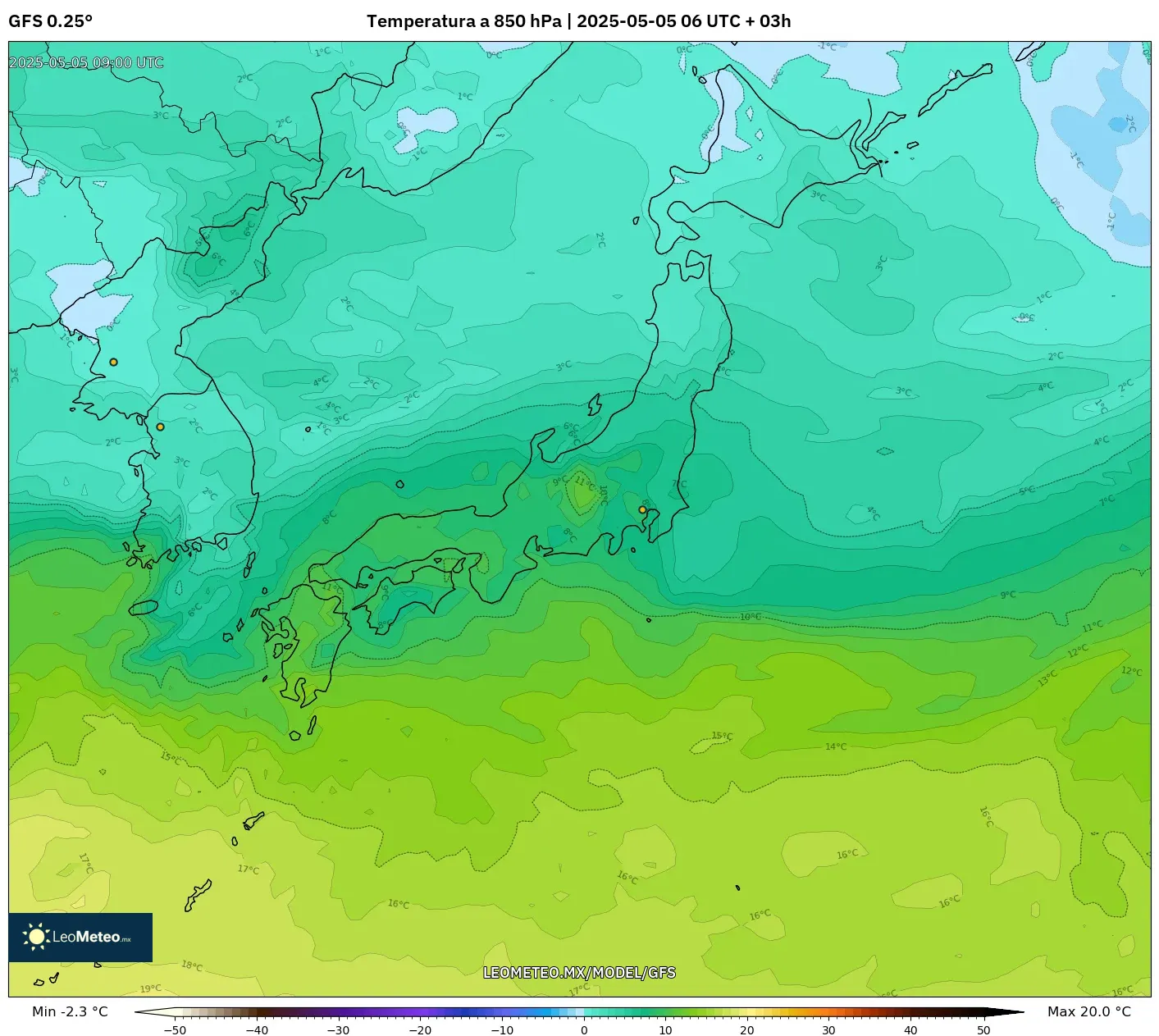 Pronóstico Meteorológico Numérico Gfs