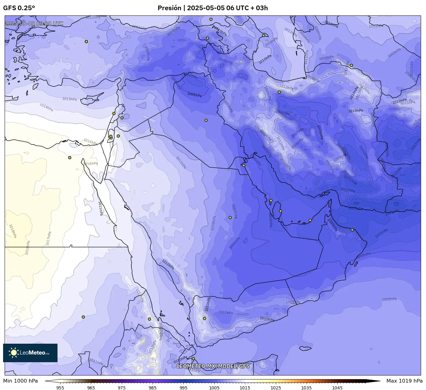 Pronóstico Meteorológico Numérico Gfs