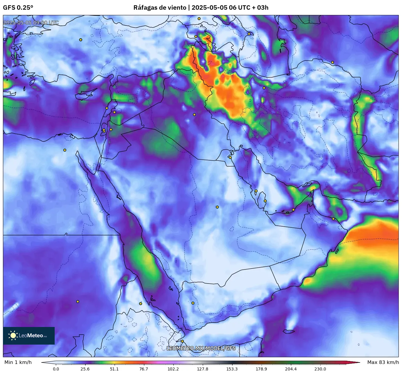 Pronóstico Meteorológico Numérico Gfs