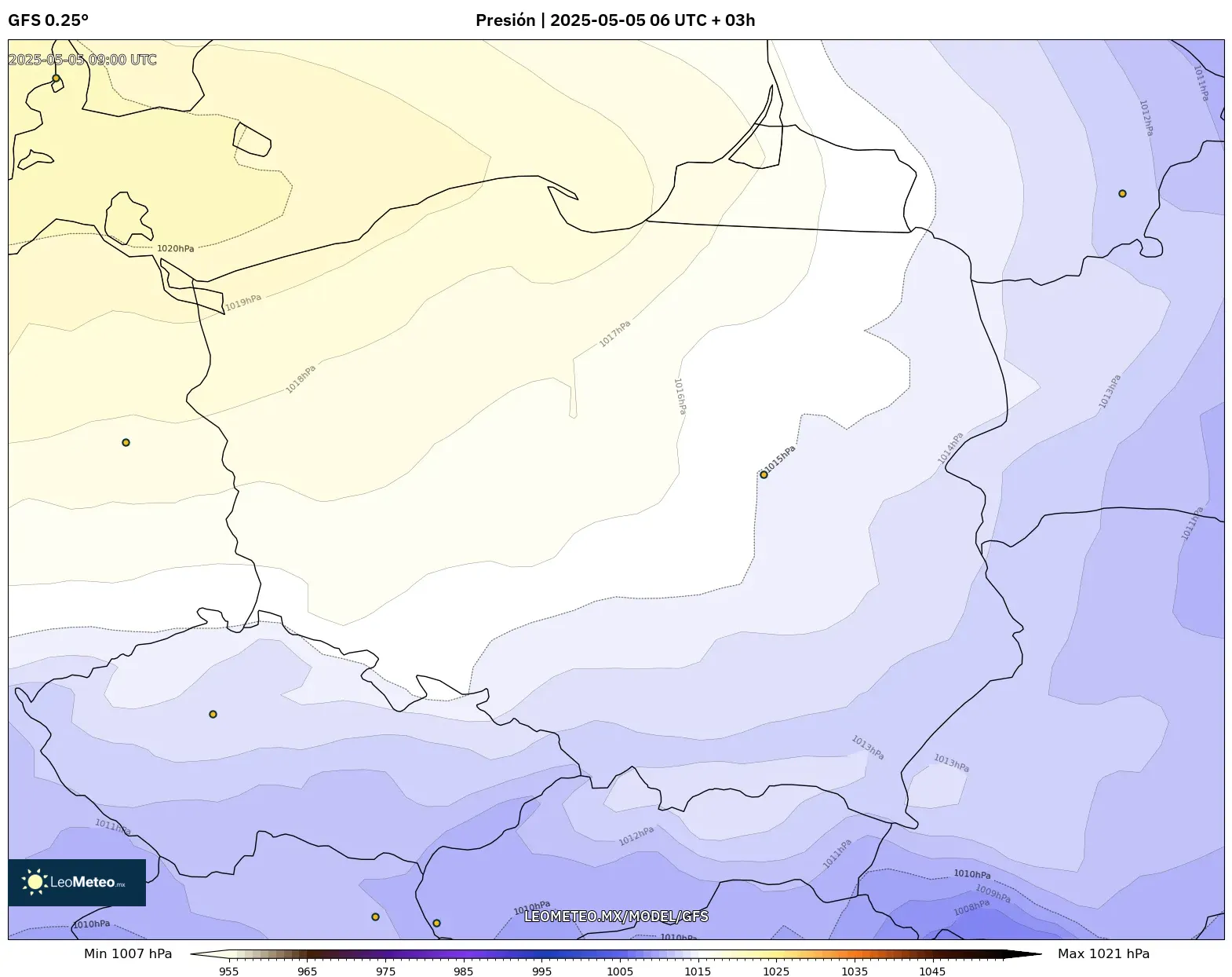 Pronóstico Meteorológico Numérico Gfs