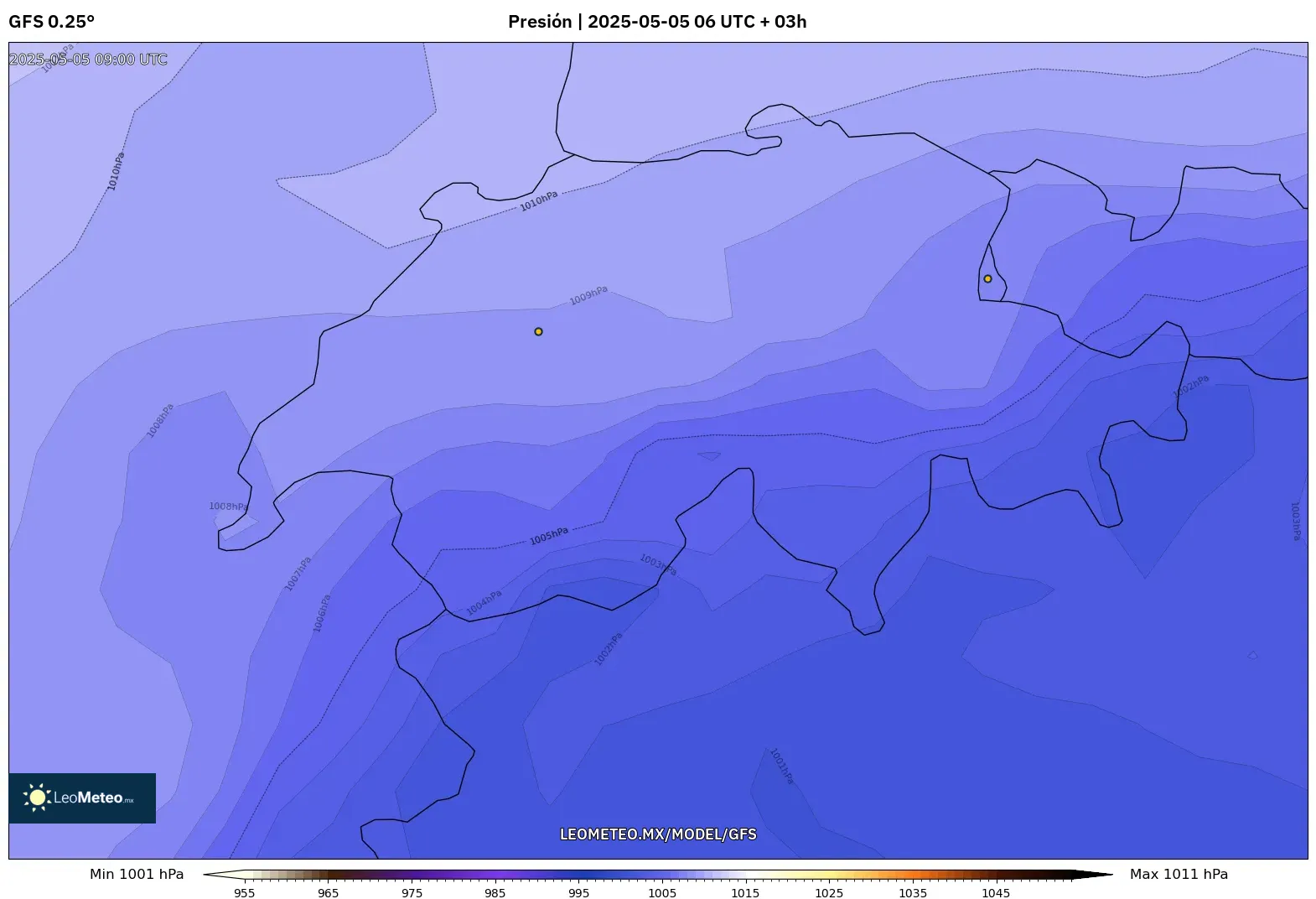 Pronóstico Meteorológico Numérico Gfs