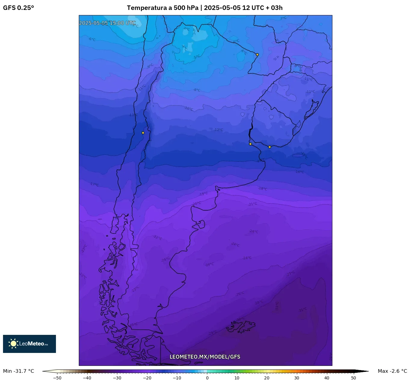 Pronóstico Meteorológico Numérico Gfs