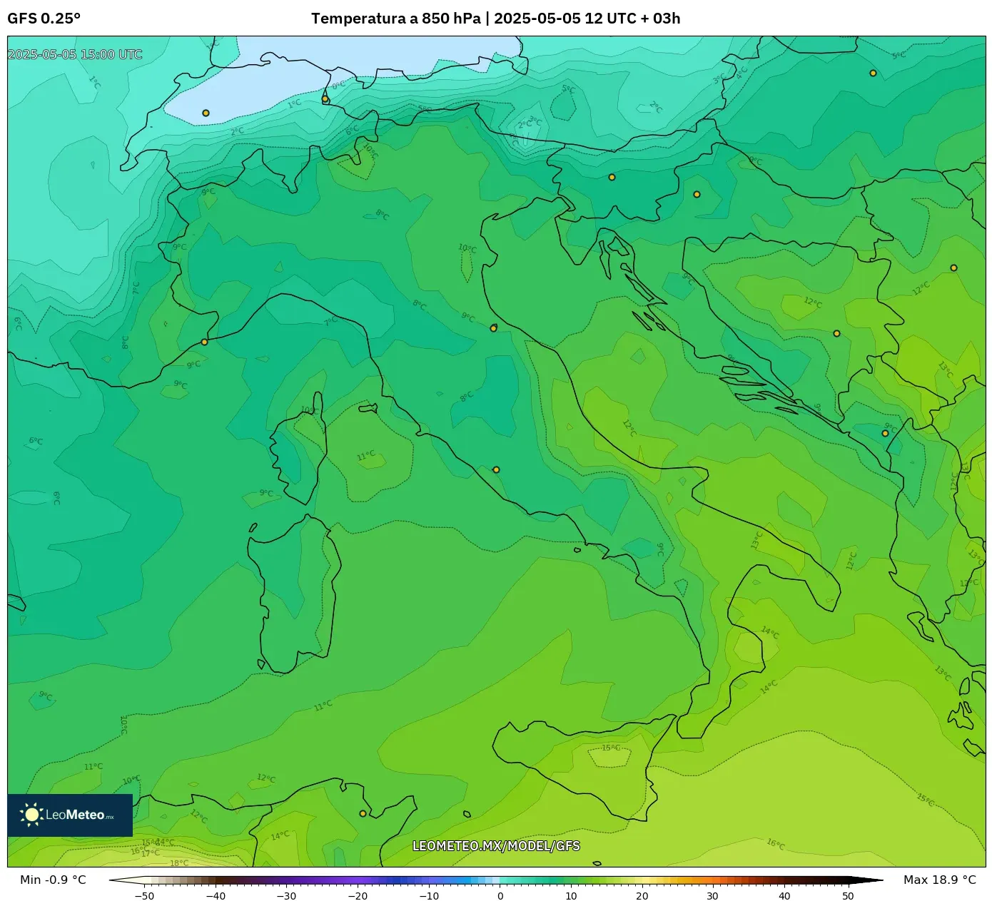 Pronóstico Meteorológico Numérico Gfs