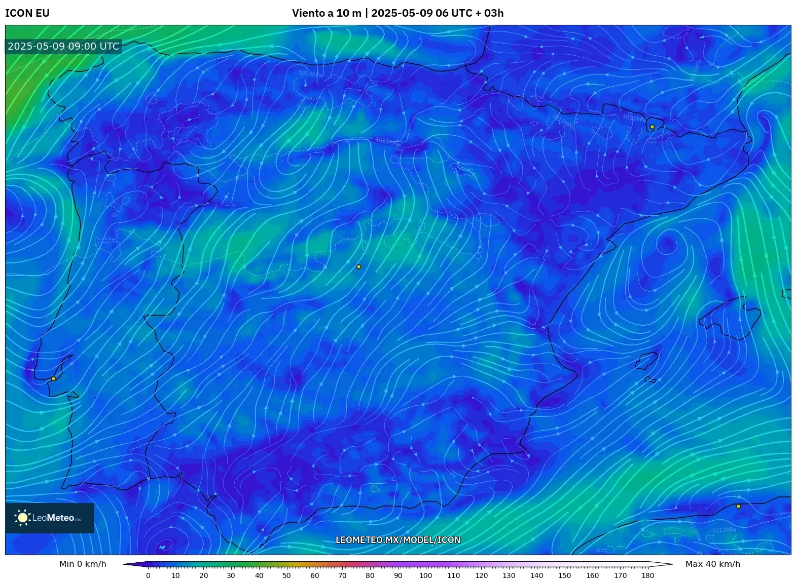 ICON - España, Viento a 10 m ICON - España, Viento a 10 m