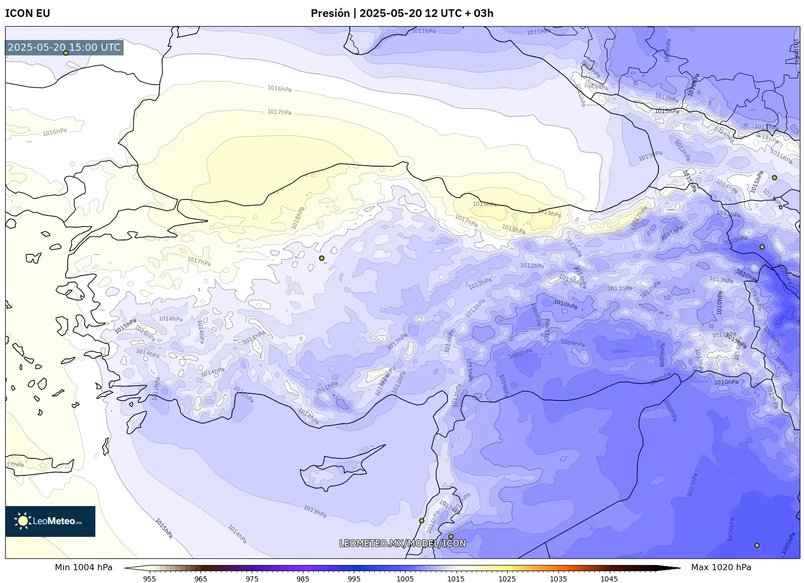 ICON model - Turquía, Presión