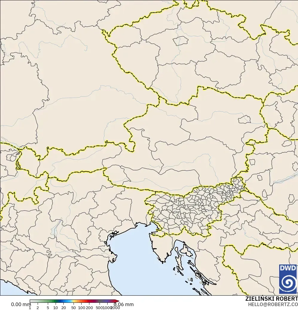 ICON modelo - Austria, Acumulación de precipitación
