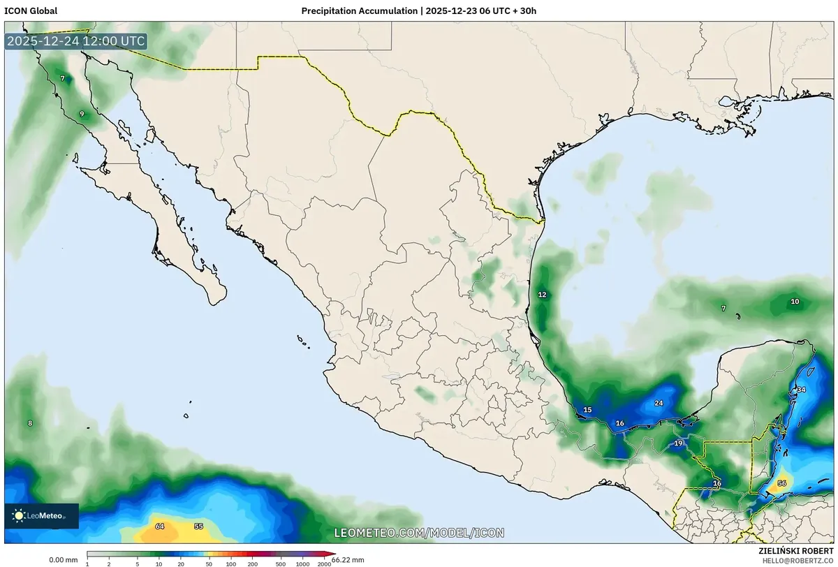 pronóstico de lluvia del 2025-12-24