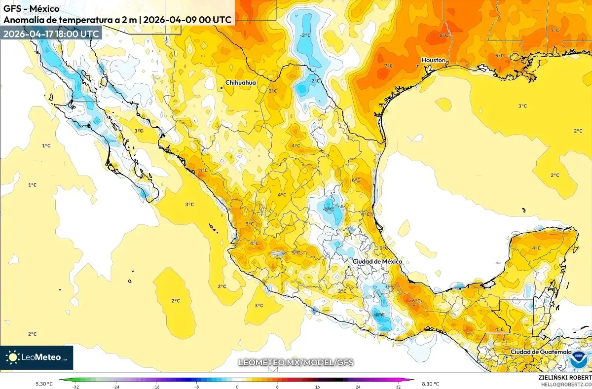 Resumen del pronóstico para el viernes 17 de abril de 2026 (ICON)