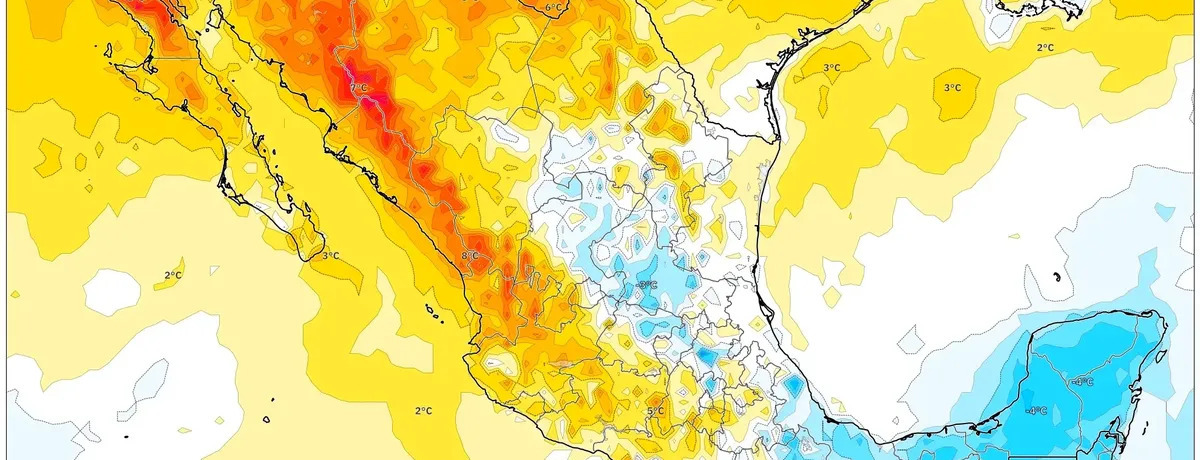 Jornada seca con máximas templadas a cálidas de 25-30°C y vientos ligeros — 9 de febrero de 2026