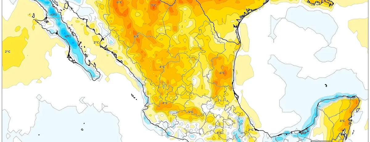 Chubascos aislados en el noroeste de hasta 29 mm podrían mojar carreteras y rachas de hasta 39 km/h; el dominio del anticiclón deja un ambiente mayormente seco y cálido con máximas de 30-35°C — Próxima semana: 16-22 de febrero de 2026
