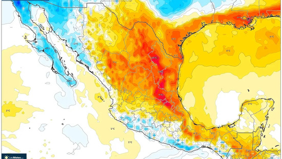 Mínimas afectaciones por tiempo seco y estable; calor de hasta 40°C en el sureste contrasta con un norte más fresco bajo alta presión — Pronóstico para el fin de semana: 20-22 de febrero de 2026